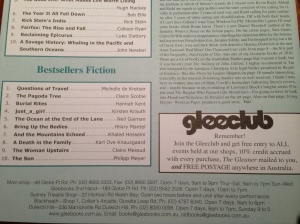 just_a_girl hits bestsellers list at Gleebooks